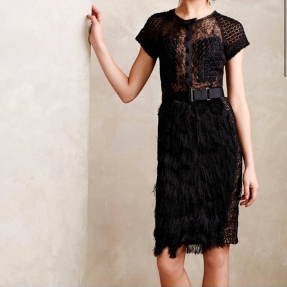 Corvus Fringe Panel Dress by Beguile by Byron Lars
